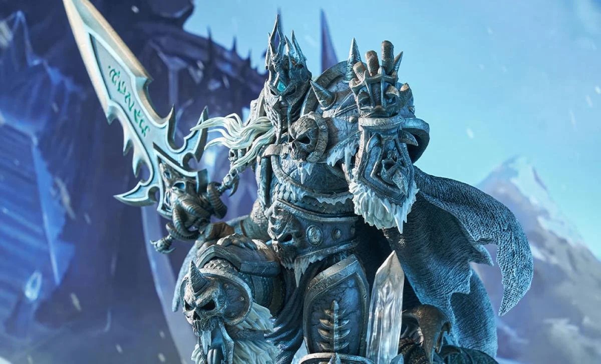 Статуетка HEX Collectibles Games: Hearthstone - The Lich King