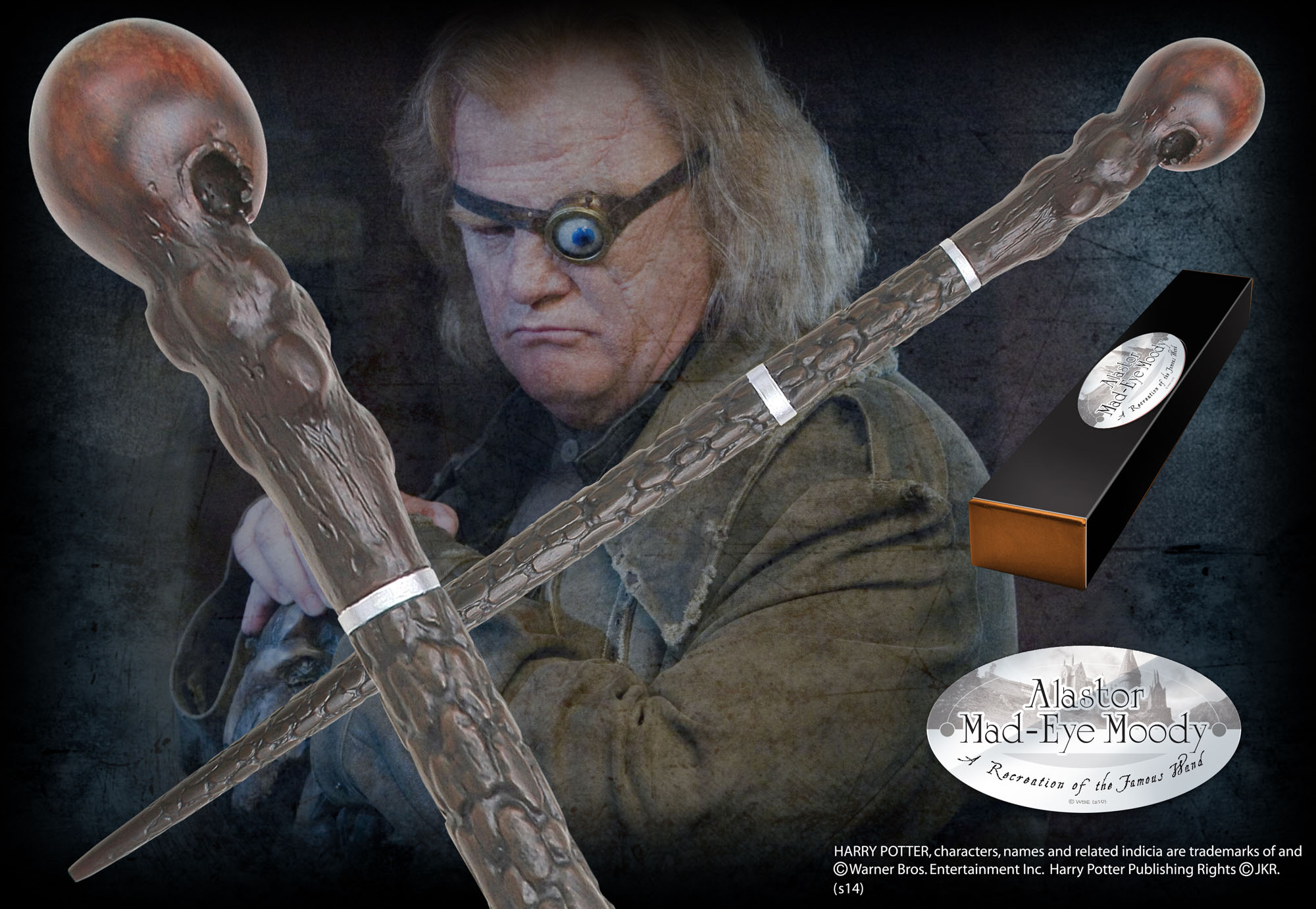 Магическа пръчка The Noble Collection Movies: Harry Potter - Alastor Mad-Eye Moody (Character-Edition)