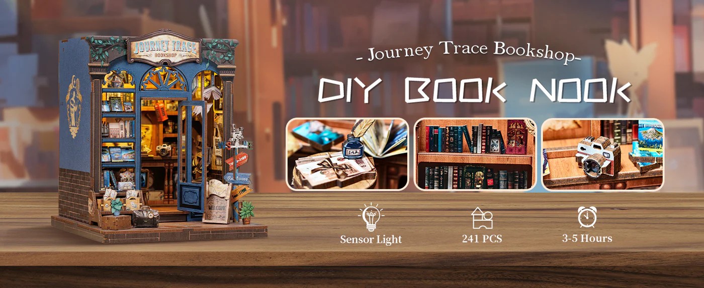 Сглобяем модел CuteBee - Journey Trace Bookshop