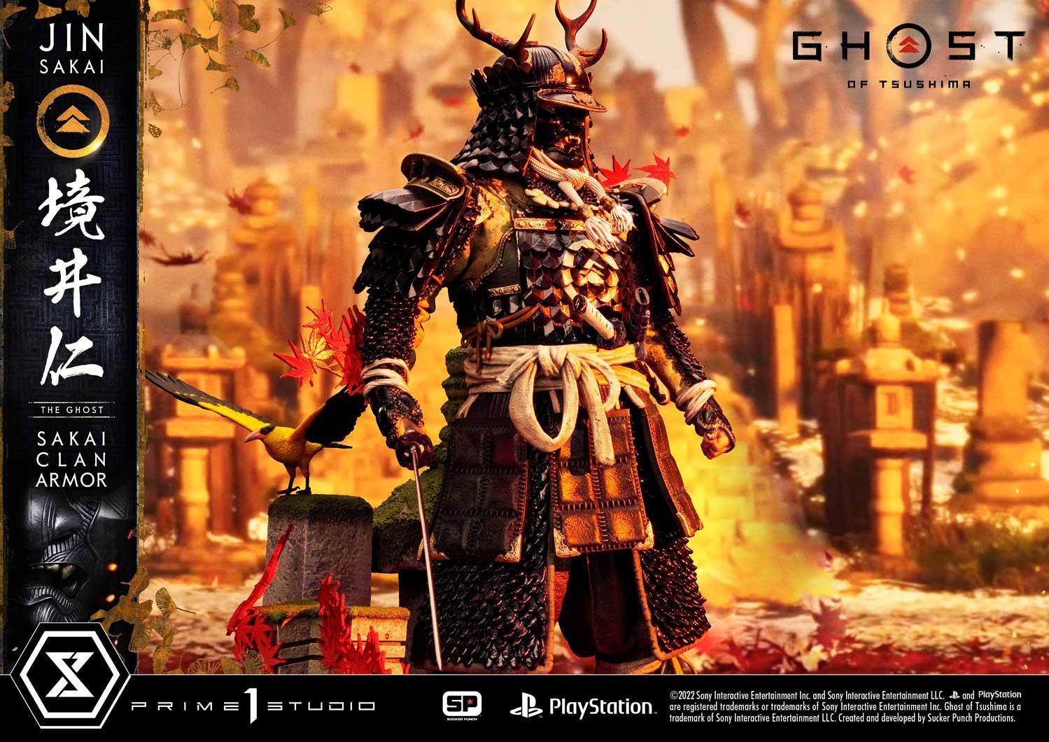 Статуетка Prime 1 Games: Ghost of Tsushima Jin Sakai (Sakai Clan Armor) (Deluxe Bonus Version)