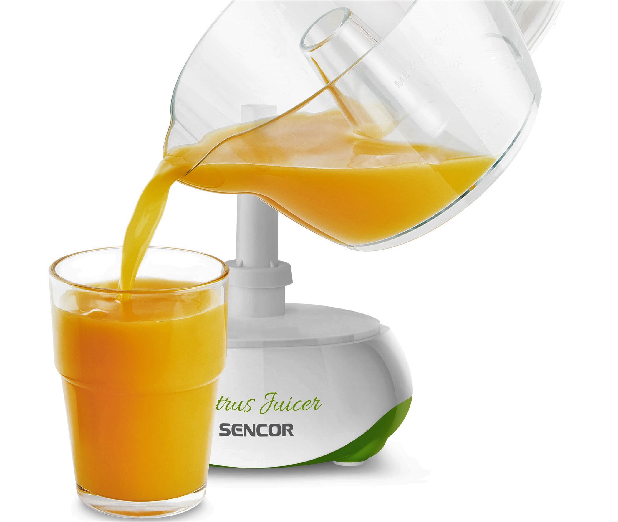 Citrus juicer Sencor CJ 1051GR 40W transparent green