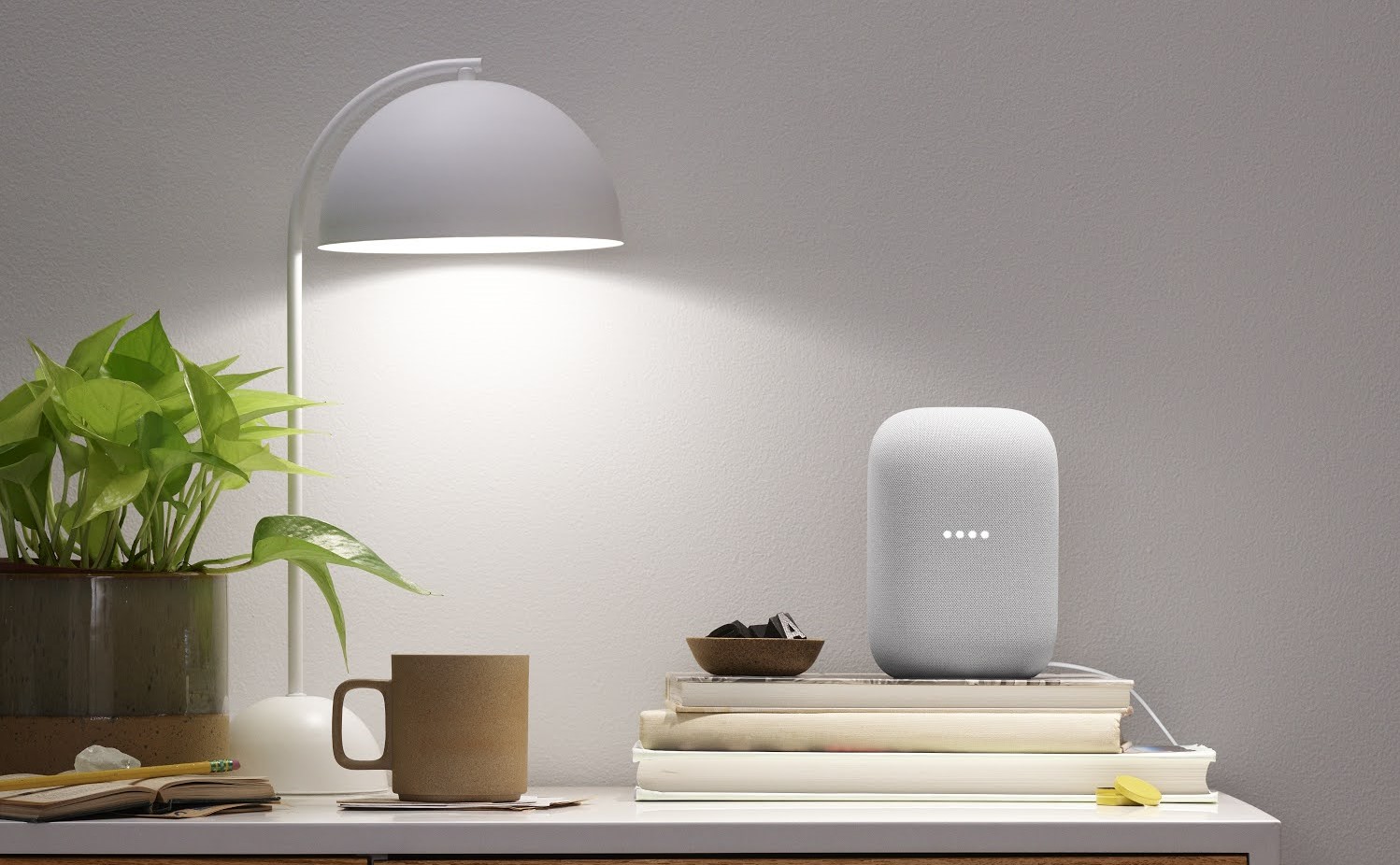 Boxa Google - Nest Audio, Chalk | Ozone.ro