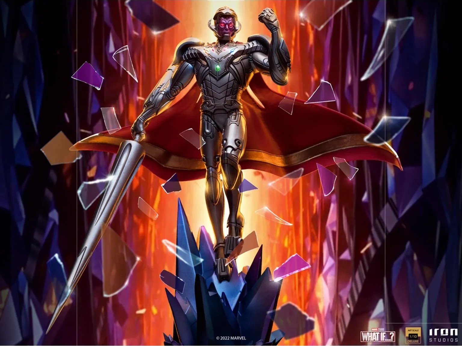 Статуетка Iron Studios Marvel: What If…? - Infinity Ultron (Deluxe Art Scale)
