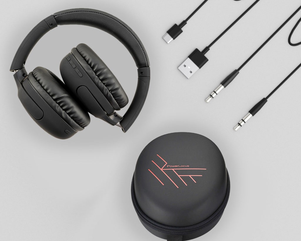 Bluetooth headphones PowerLocus P7 Upgrade Black