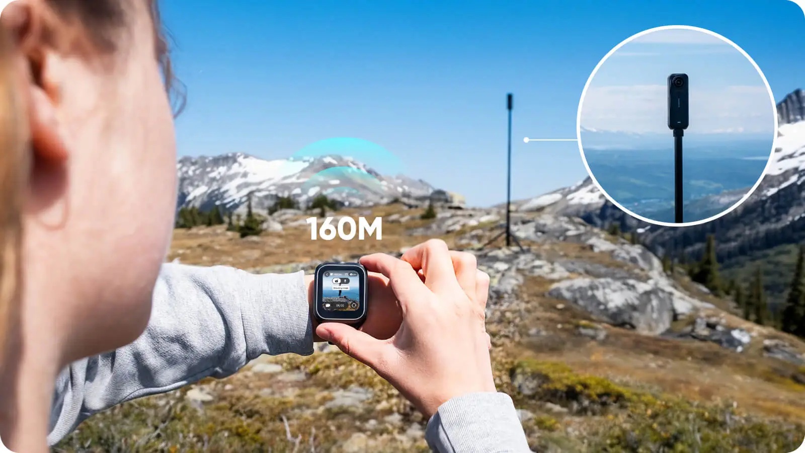 Дистанционно управление Insta360 - GPS Preview with Mic сн3