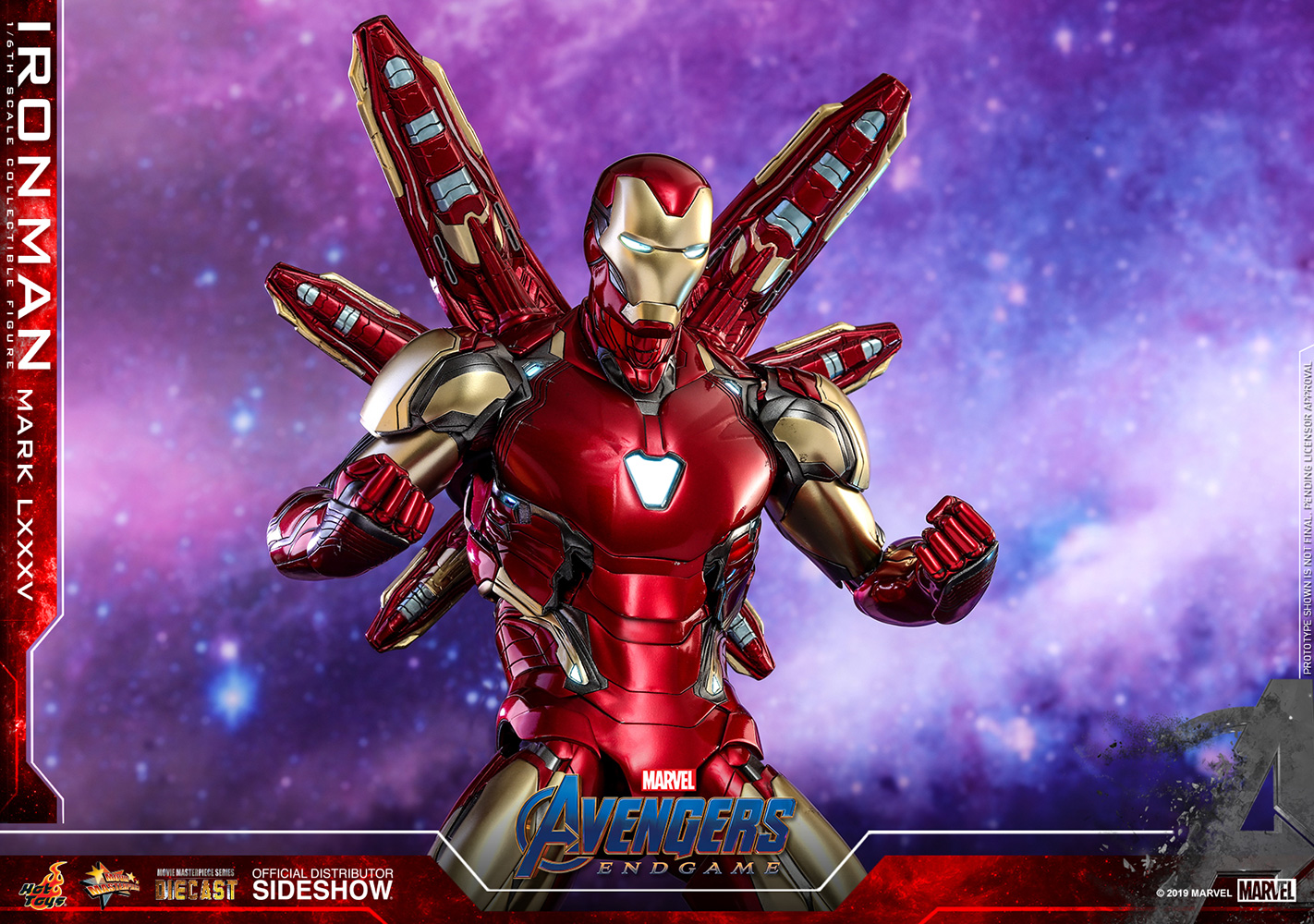 Екшън фигура Hot Toys Marvel: Avengers Iron Man Mark LXXXV Masterpiece Series Diecast