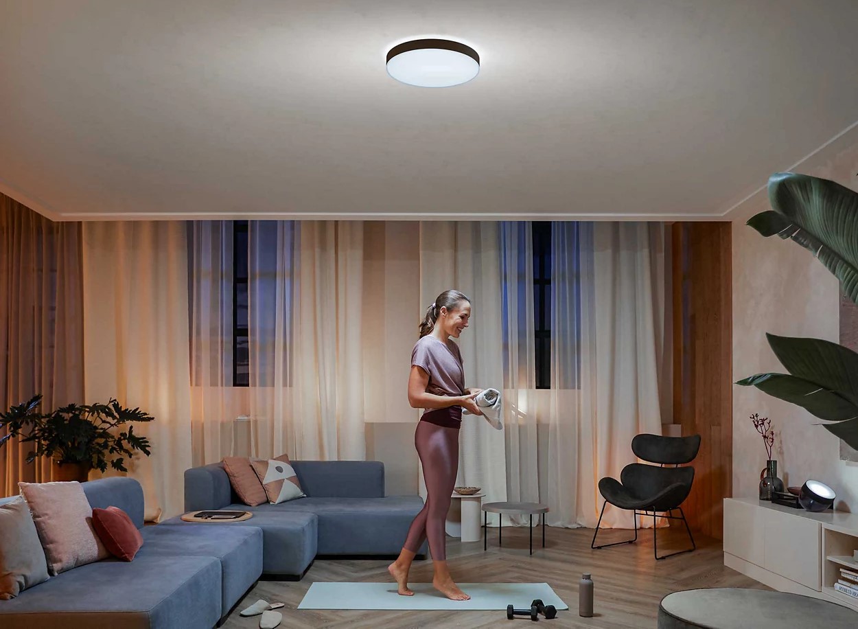  LED ceiling lamp Philips Hue Enrave L IP20 33.5W dimmable black
