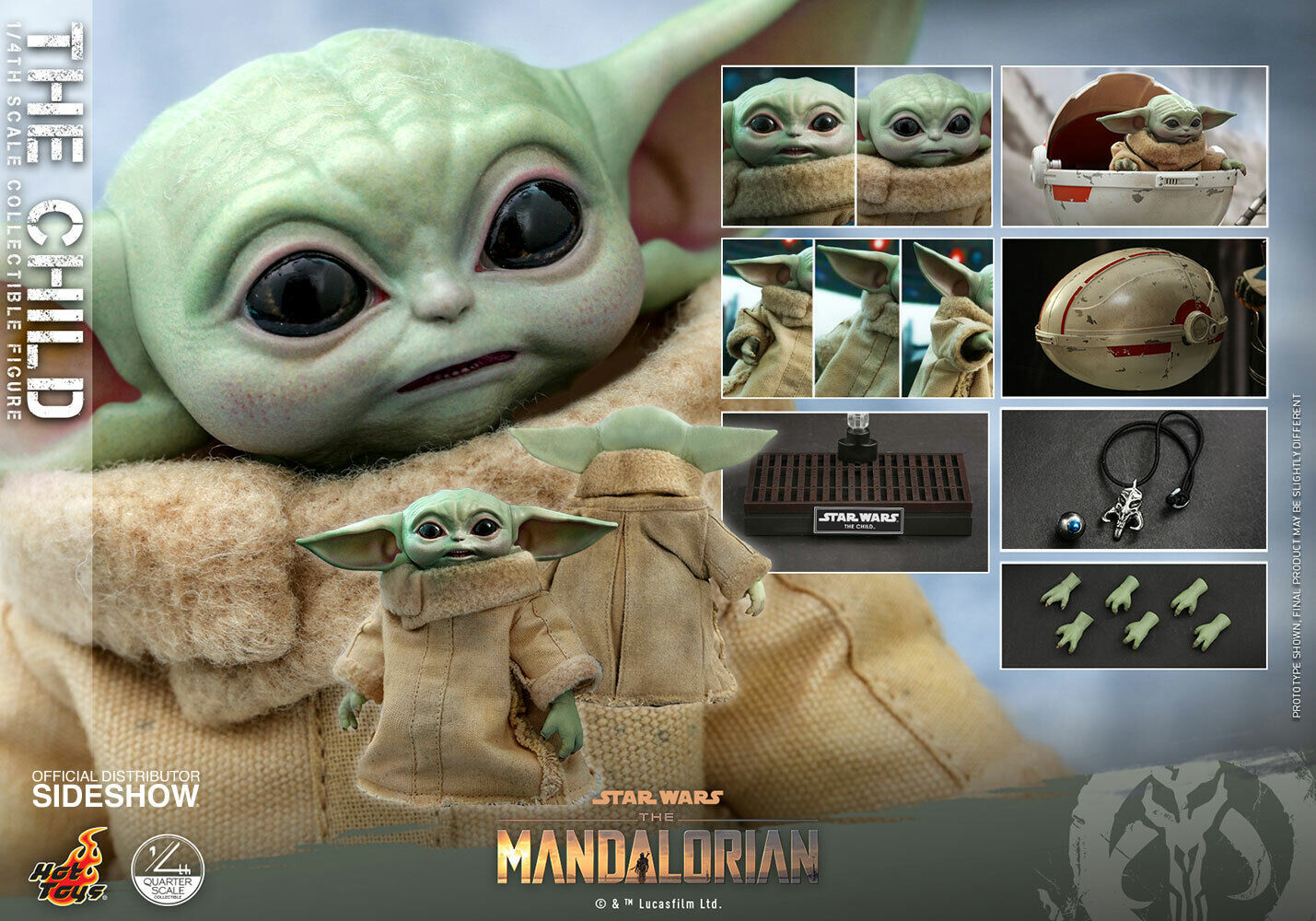 Екшън фигура Hot Toys Television: The Mandalorian - The Child