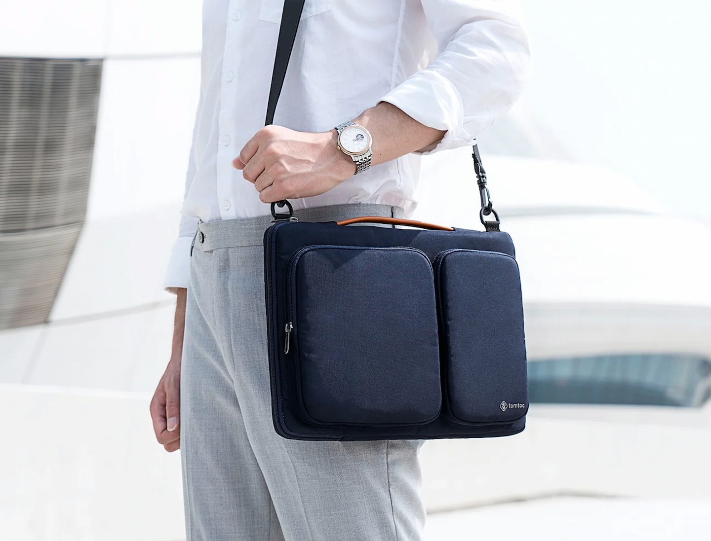 Чанта за лаптоп Tomtoc - Defender-A42 16inch blue