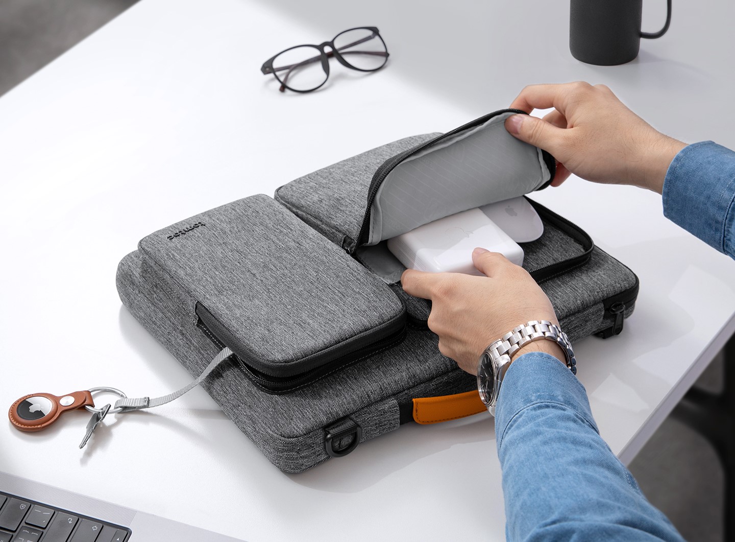 Чанта за лаптоп Tomtoc - Defender-A42 16inch gray