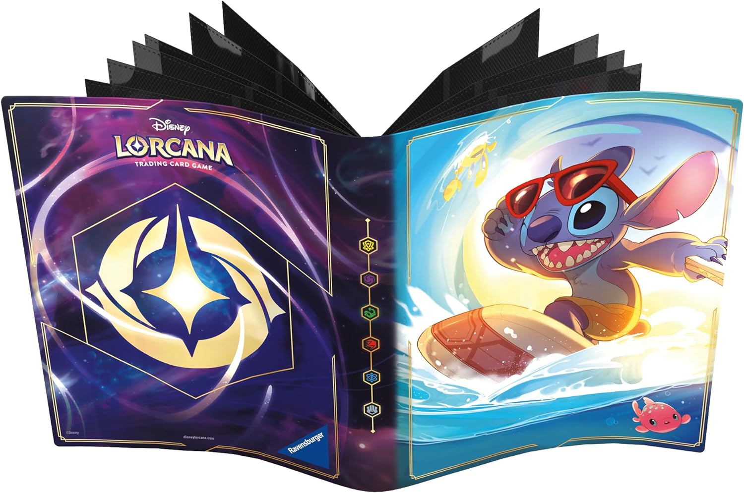  Папка за съхранение на карти Disney Lorcana The First Chapter: 10 Page Portfolio - Stitch