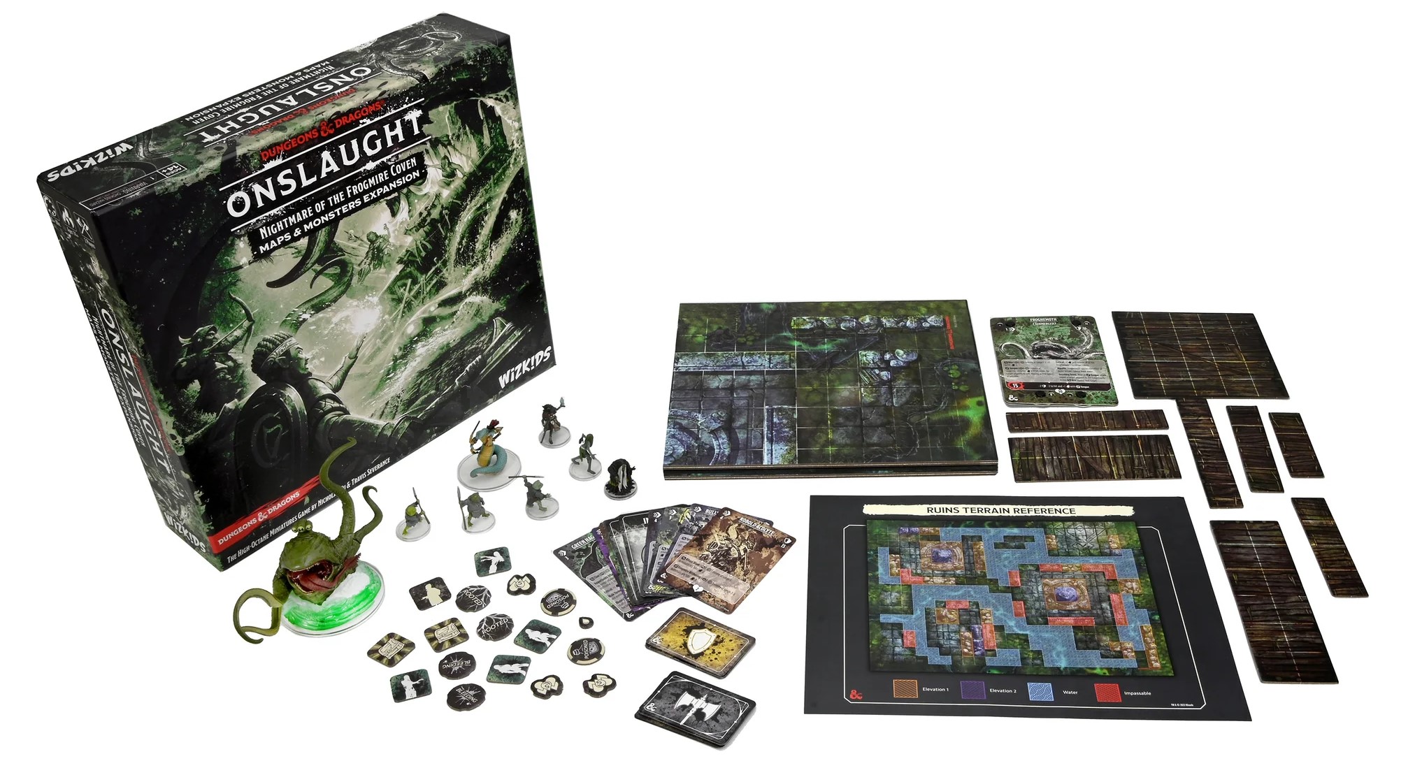 Разширение за настолна игра Dungeons & Dragons: Onslaught - Nightmare of the Frogmire Coven: Maps & Monsters