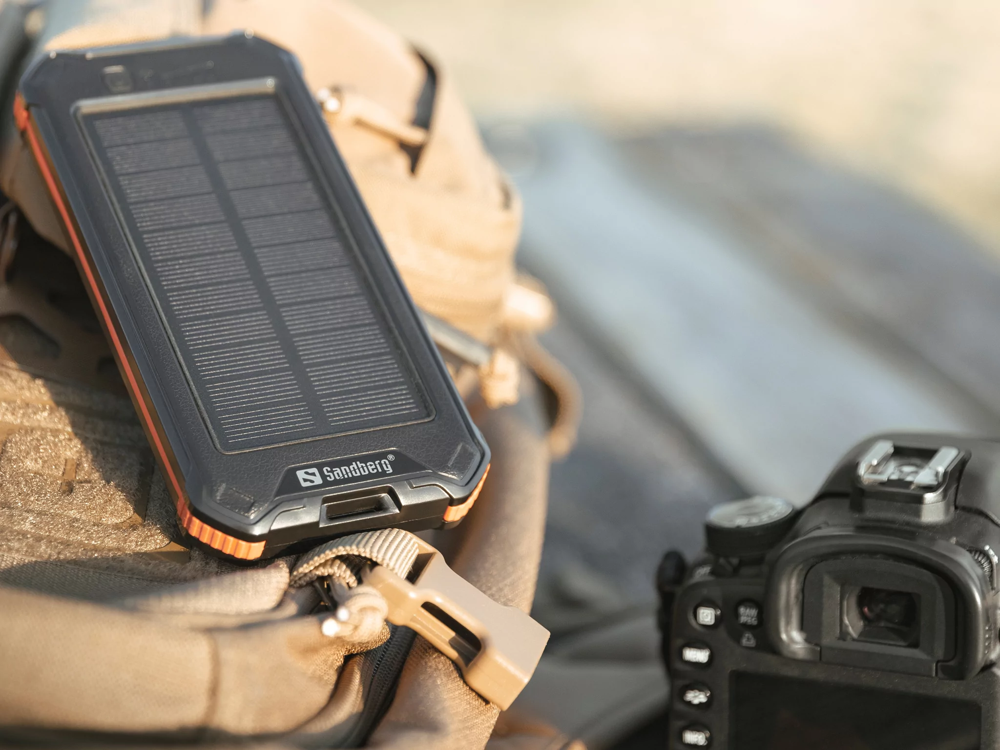  Portable battery Sandberg 3 in 1 Solar Powerbank 10 000 mAh black