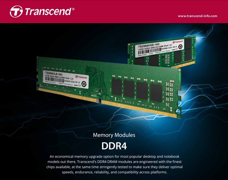 RAM Transcend U-DIMM 