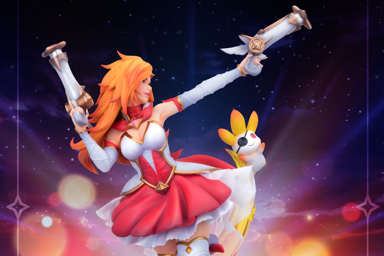 Статуетка Beast Kingdom Games: League of Legends - Star Guardian Miss Fortune (Master Craft), 39 cm