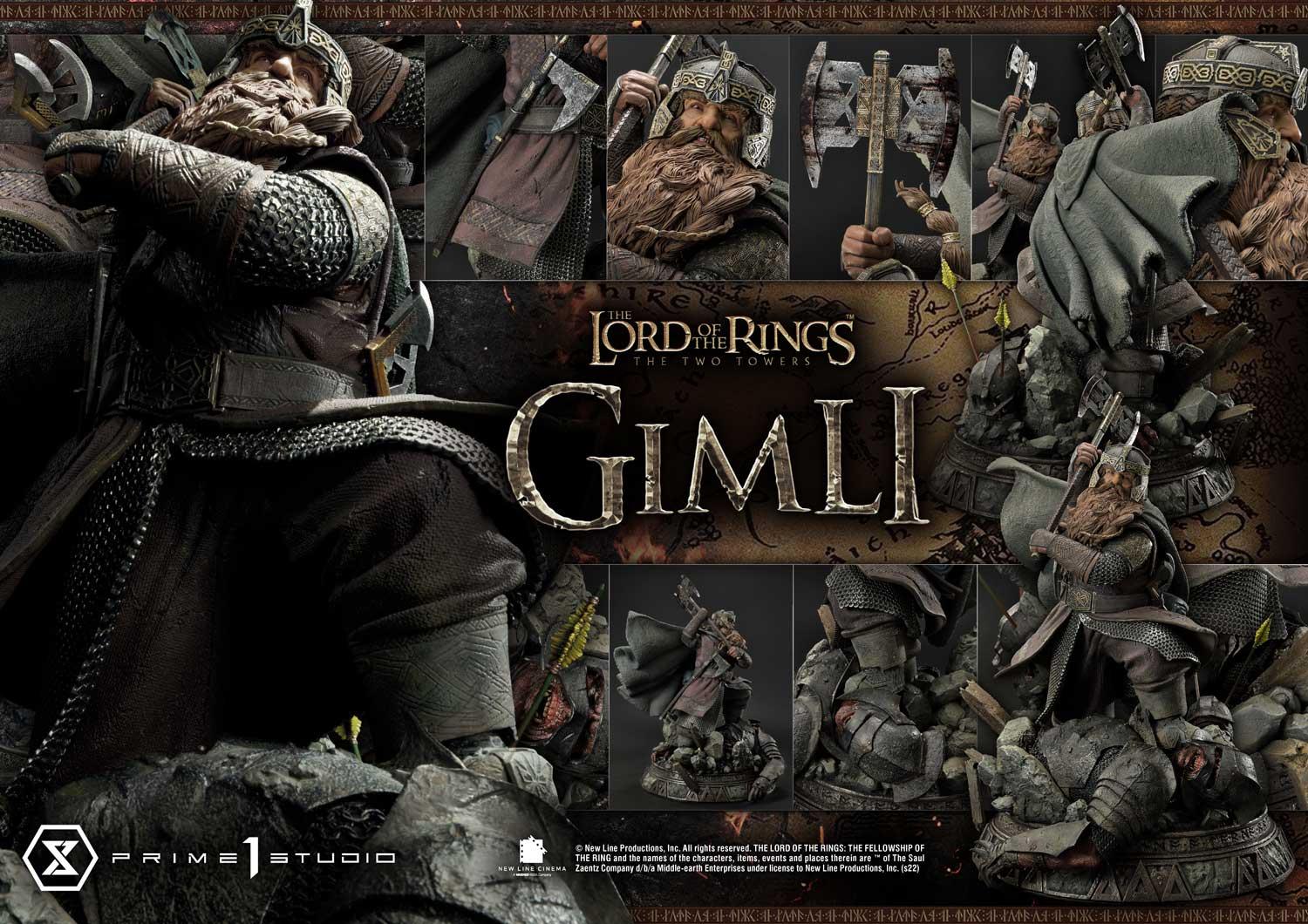 Статуетка Prime 1 Movies: The Lord of the Rings - Gimli (The Two Towers) (Bonus Version)