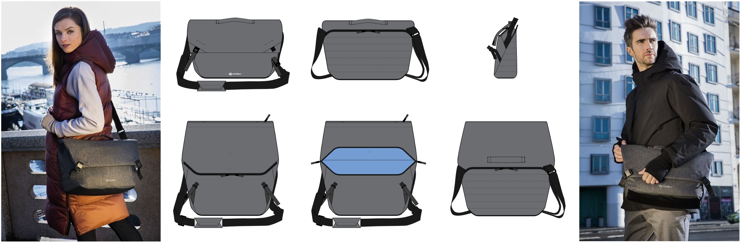 Чанта за лаптоп Odzu - Smart сн2