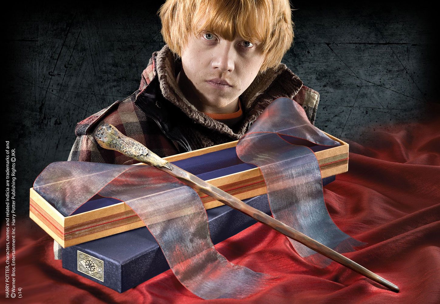 Магическа пръчка The Noble Collection Movies Harry Potter Ron Weasley (Collector's Box)
