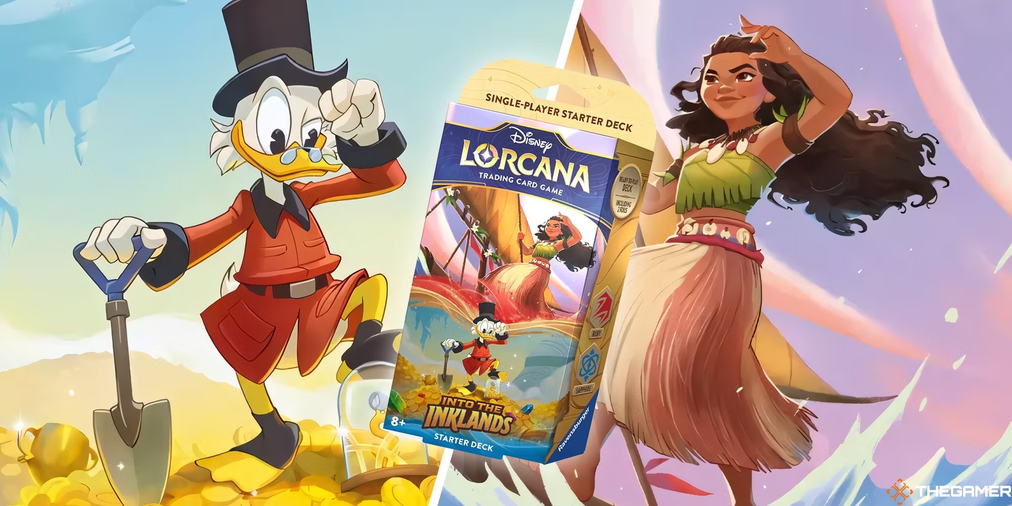 Disney Lorcana Moana and Scrooge McDuck