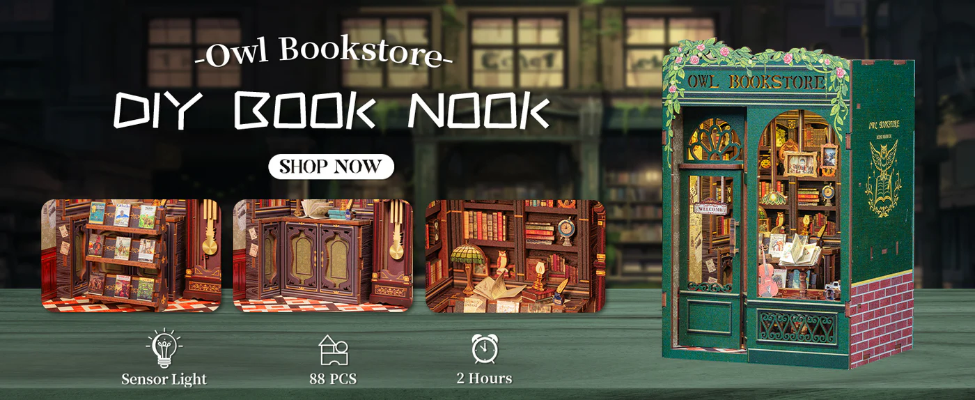Сглобяем модел CuteBee - Owl Bookstore