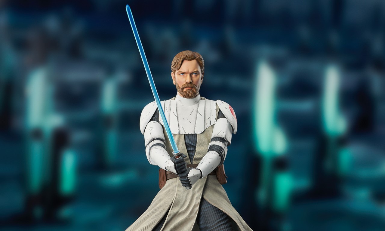 Статуетка Gentle Giant Movies: Star Wars - Obi-Wan Kenobi (The Clone Wars) (Premier Collection)