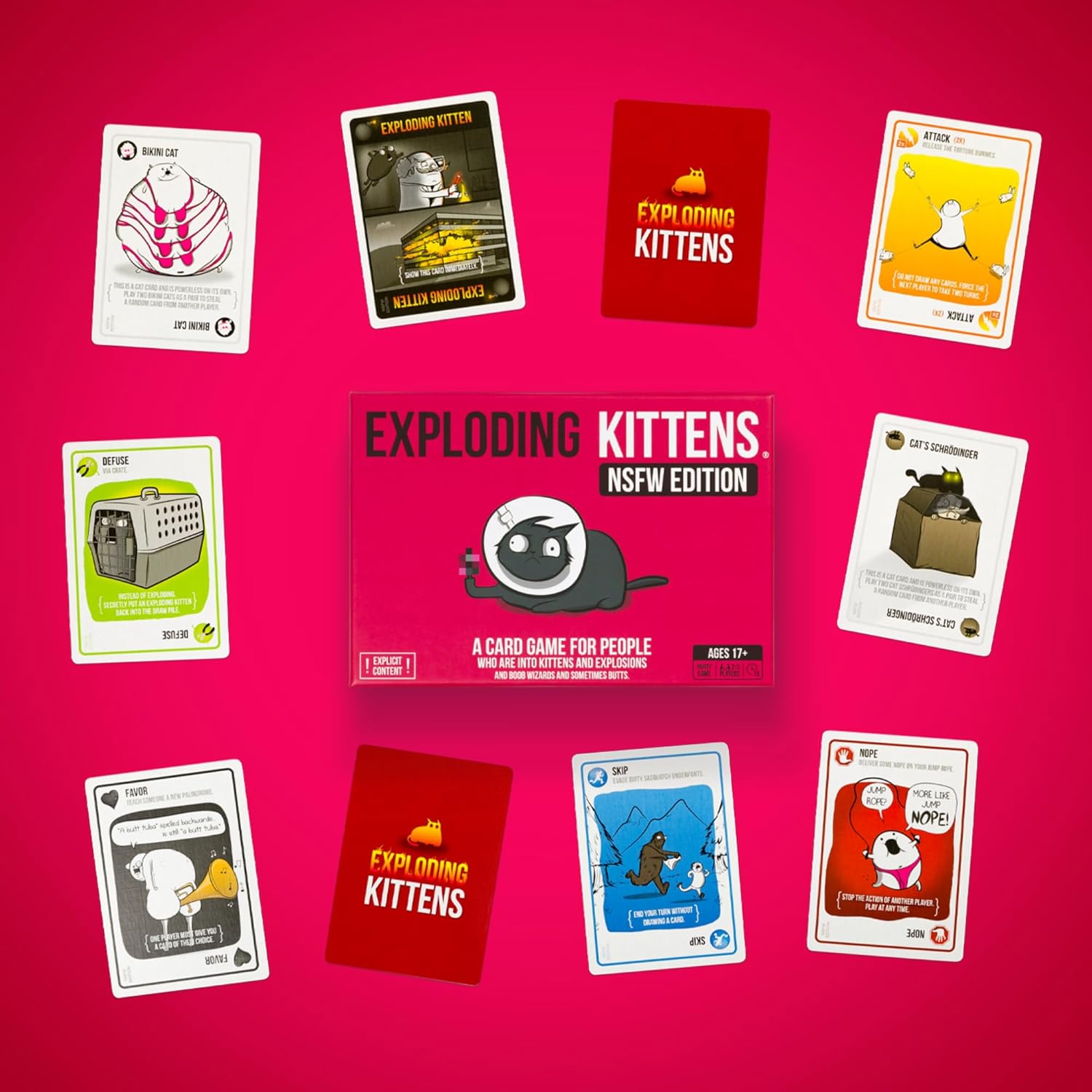 Joc de societate Exploding Kittens: NSFW Edition - Petrecere