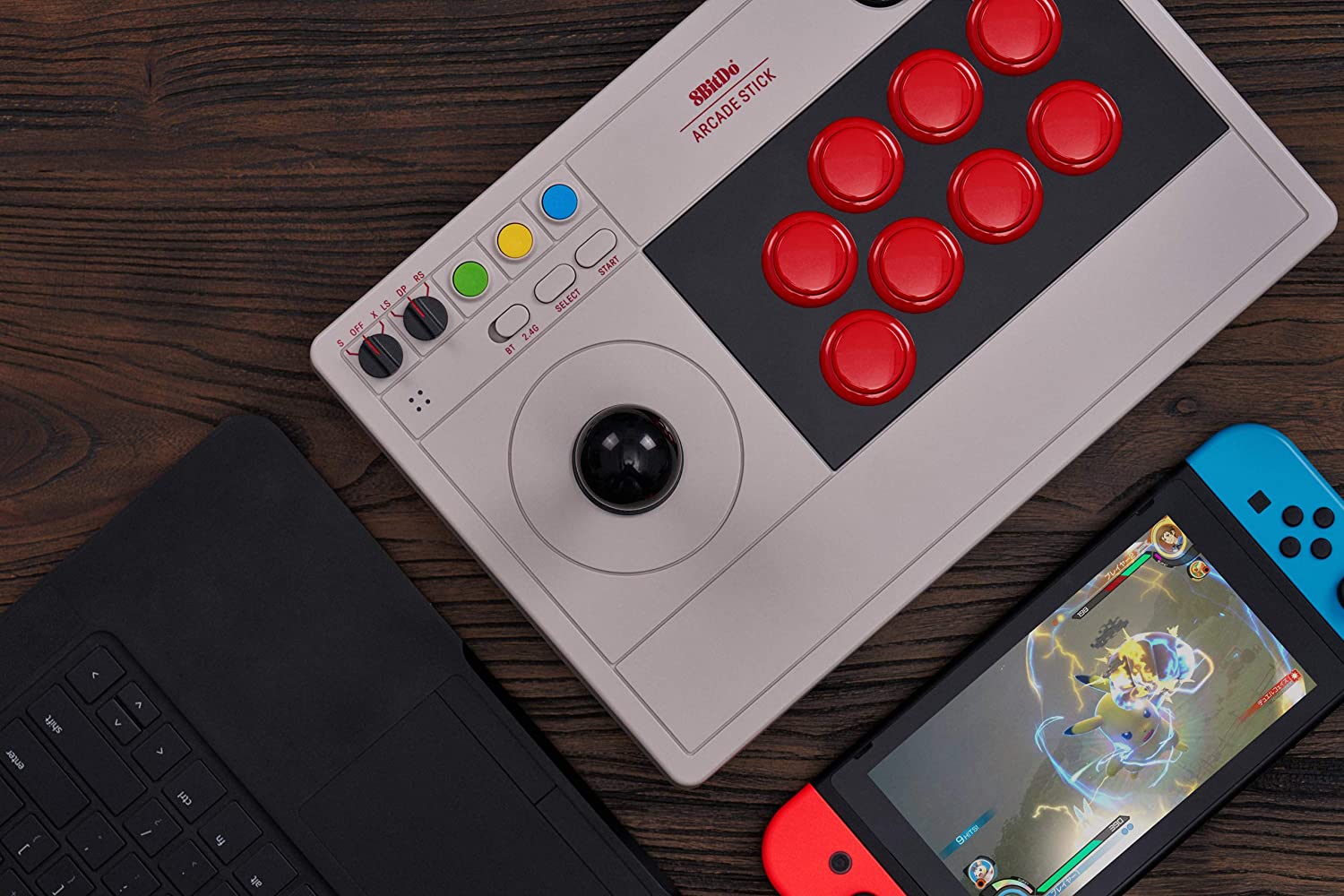 Контролер 8Bitdo - Arcade Stick 2.4G (PC и Nintendo Switch)