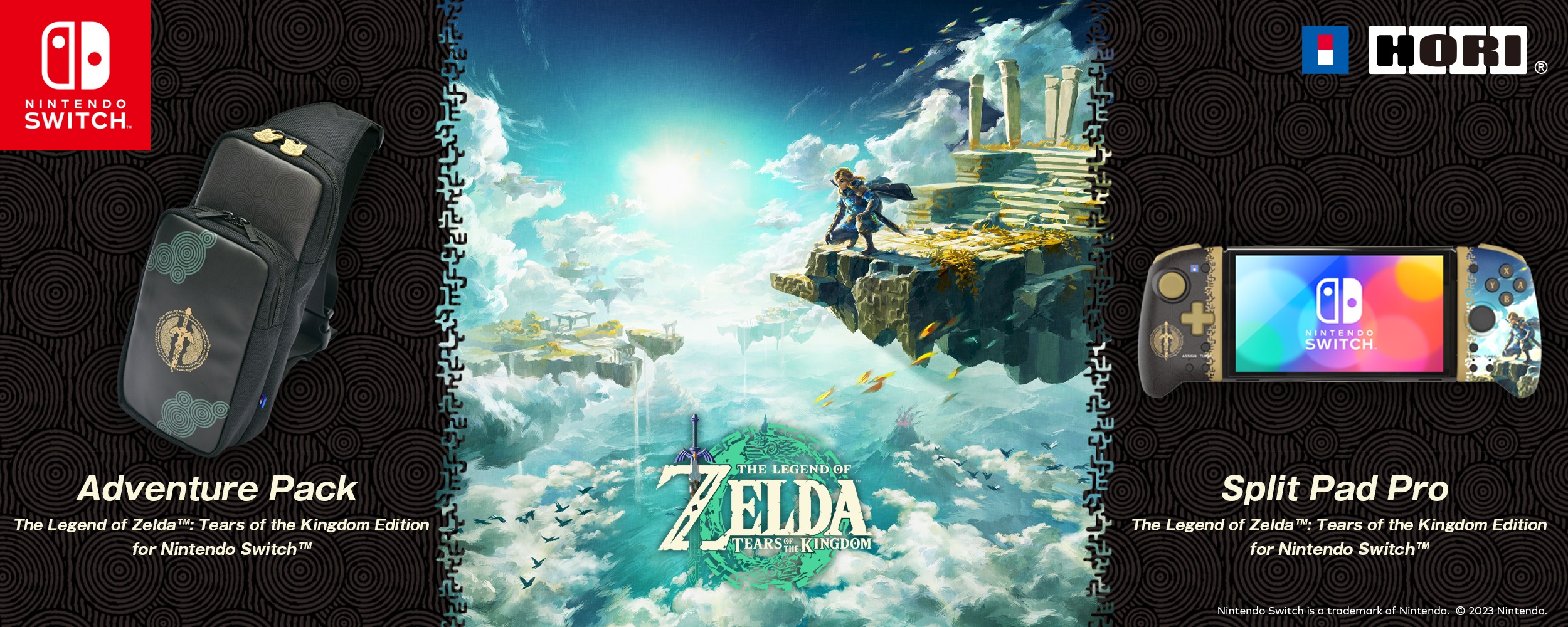 Чантичка HORI Adventure Pack - The Legend of Zelda: Tears of the Kingdom (Nintendo Switch/OLED/Lite)