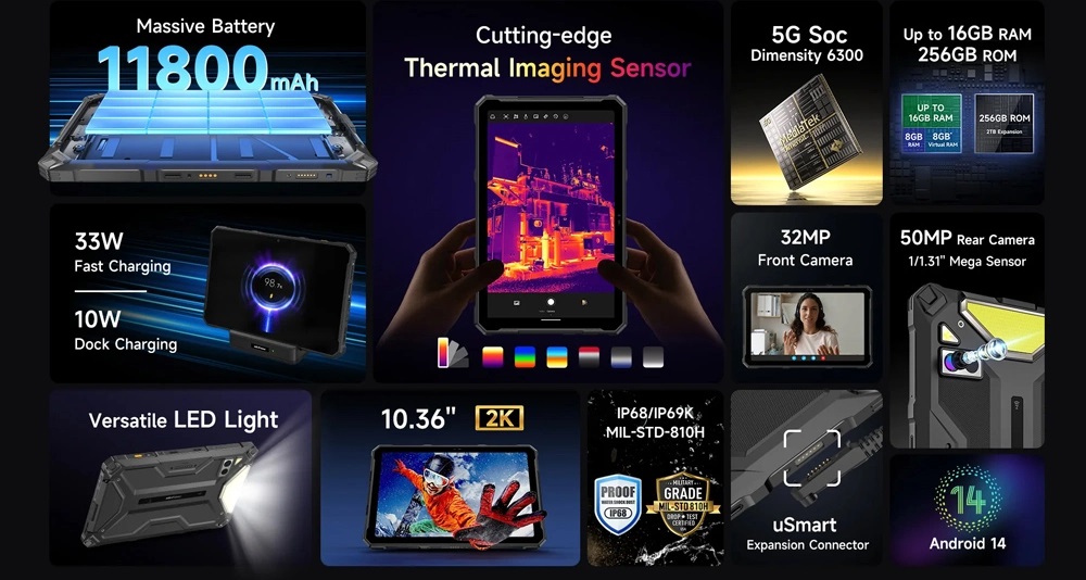 Таблет Ulefone - Armor Pad 4 Ultra 5G thermal