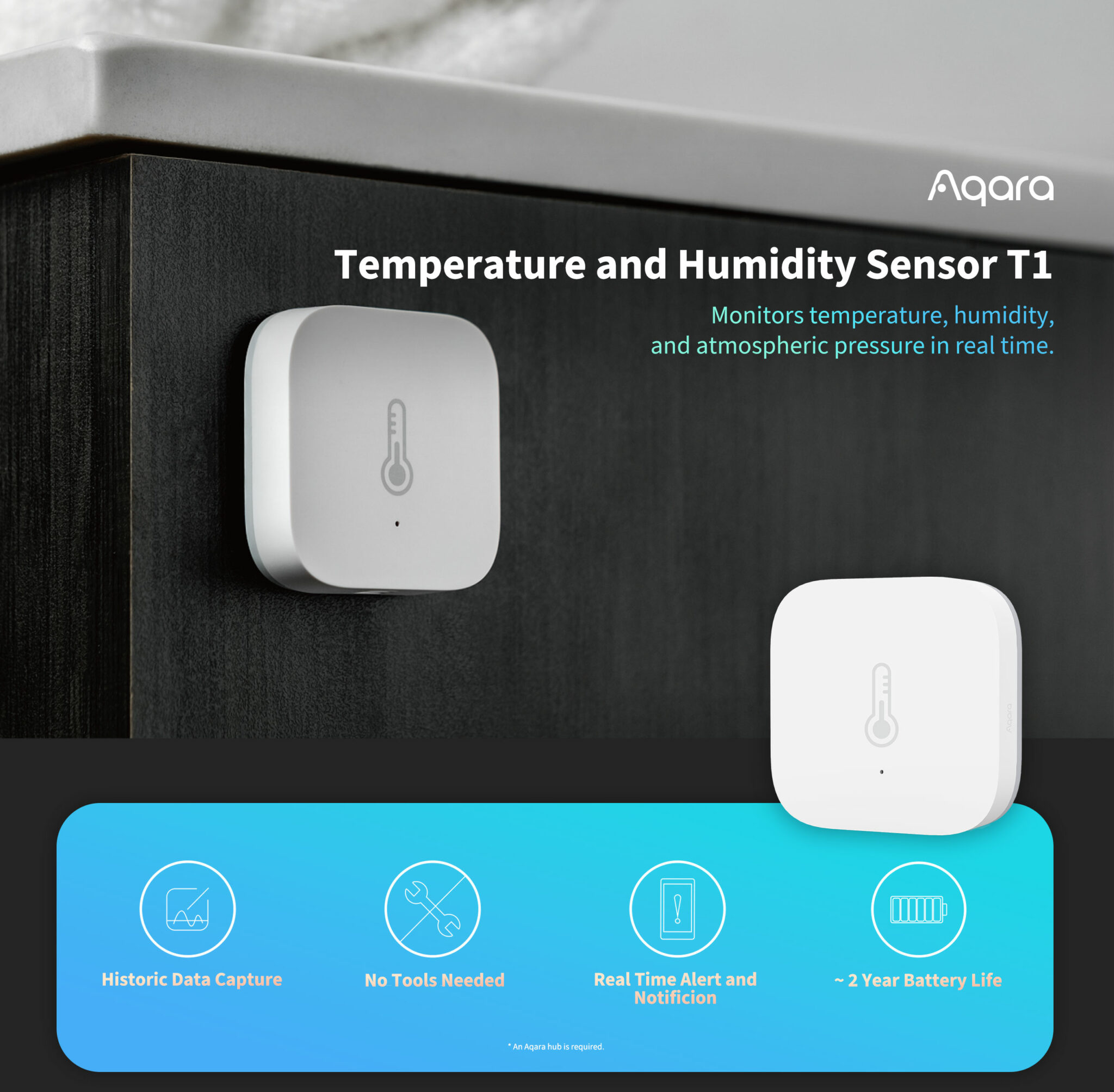  Sensor for doors and windows Aqara T1 white