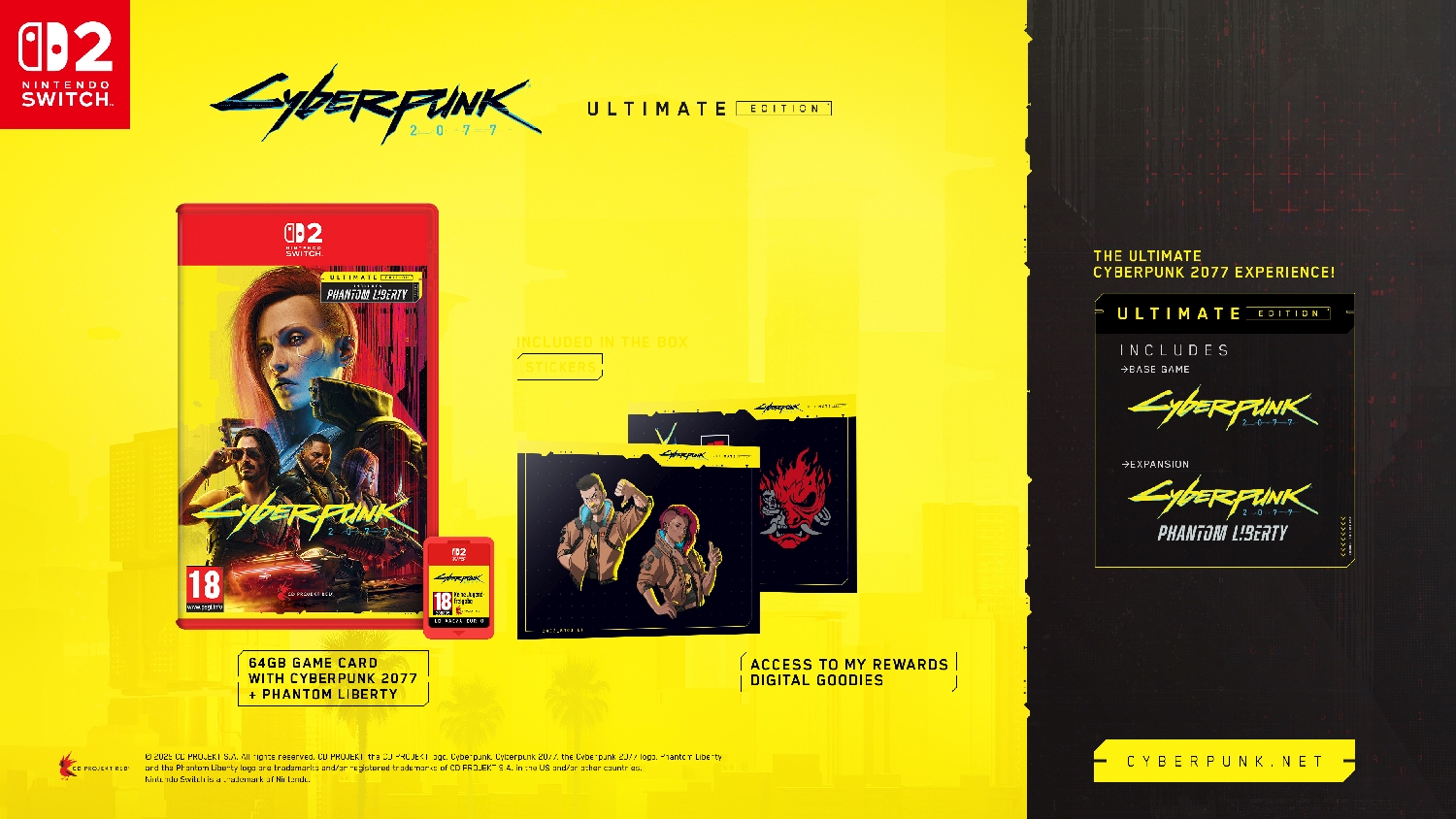 Cyberpunk 2077: Ultimate Edition (Nintendo Switch 2) | Ozone.ro
