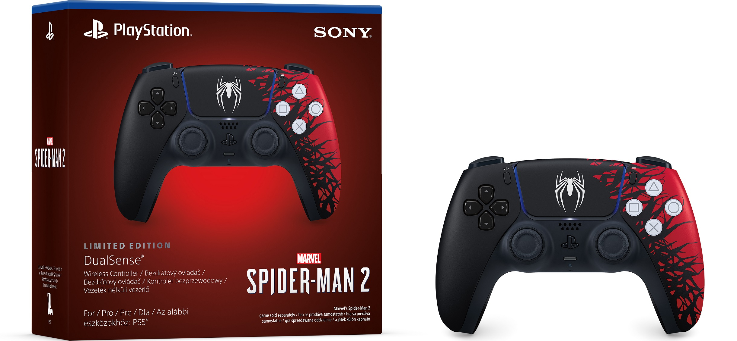 Контролер DualSense Wireless Controller - Marvel's Spider-Man 2 Limited Edition