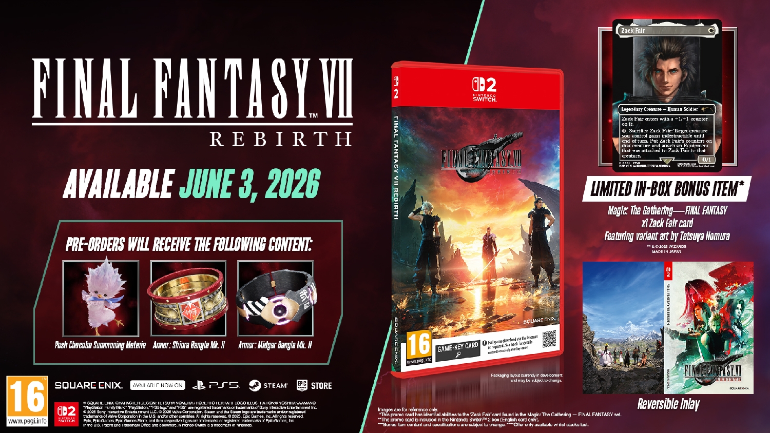 Final Fantasy VII Rebirth (Day One Edition) + Exclusive Magic The