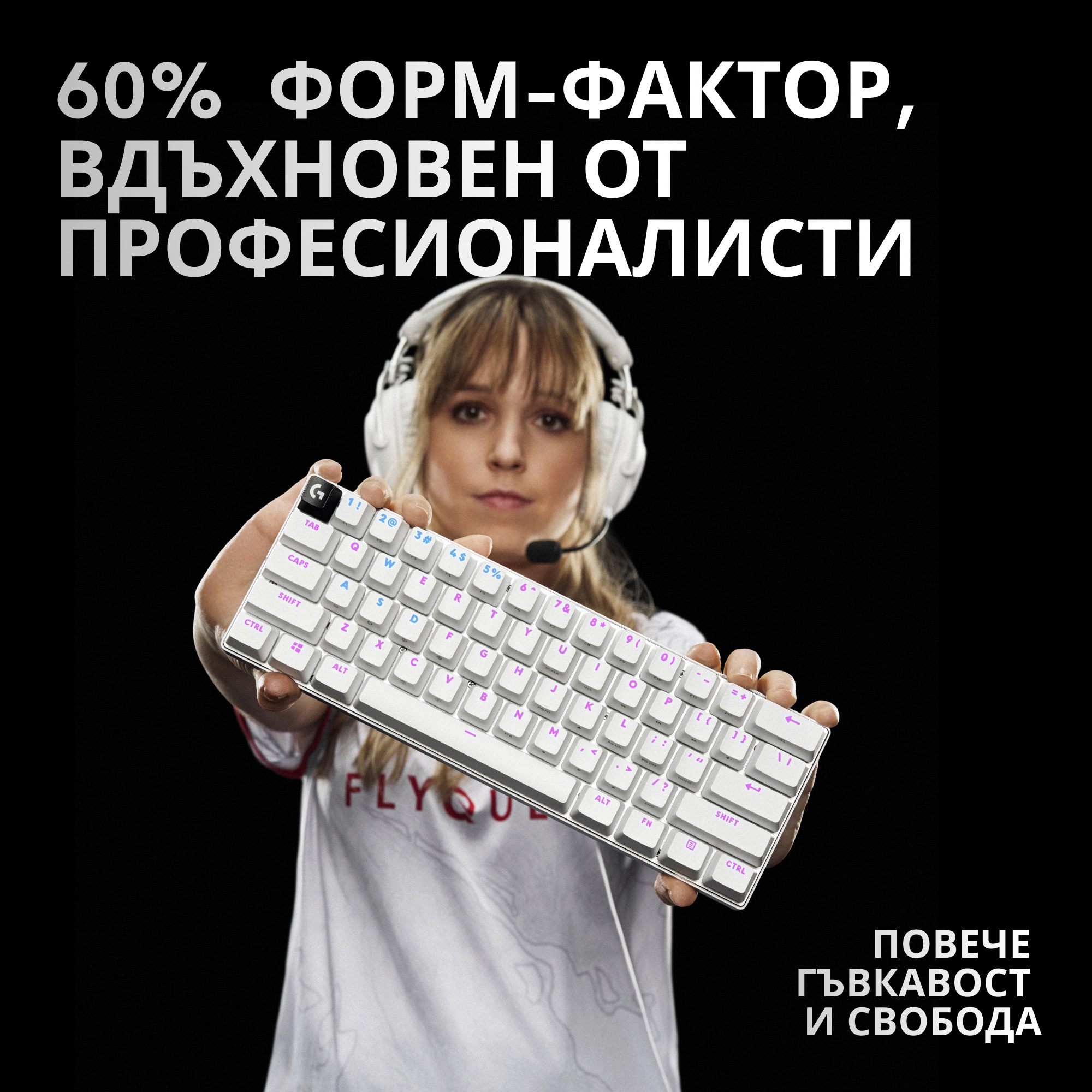 Гейминг клавиатура Logitech - PRO X 60 LIGHTSPEED сн1