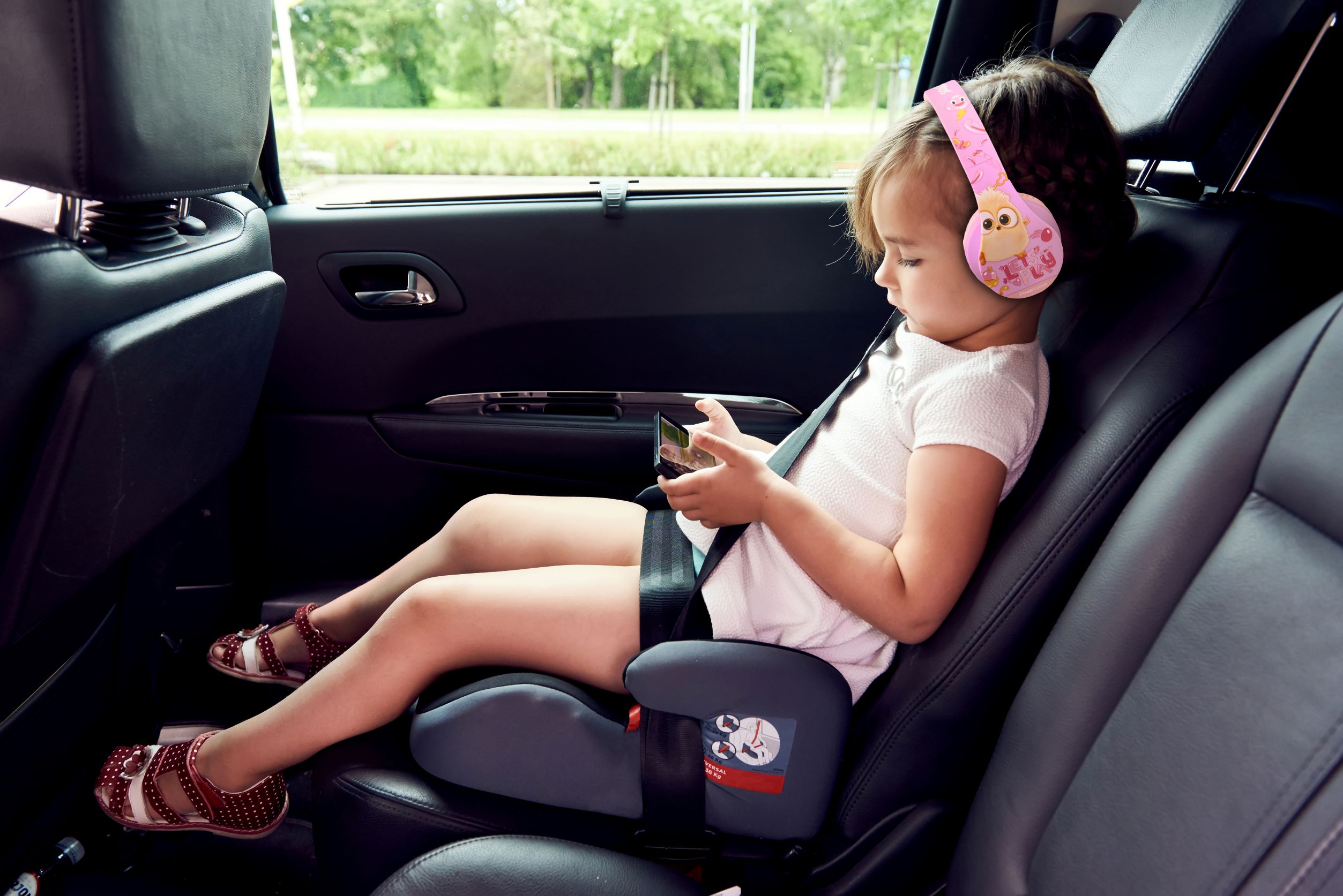  Children's headphones PowerLocus P2 Kids Angry Birds Wireless Pink/Purple