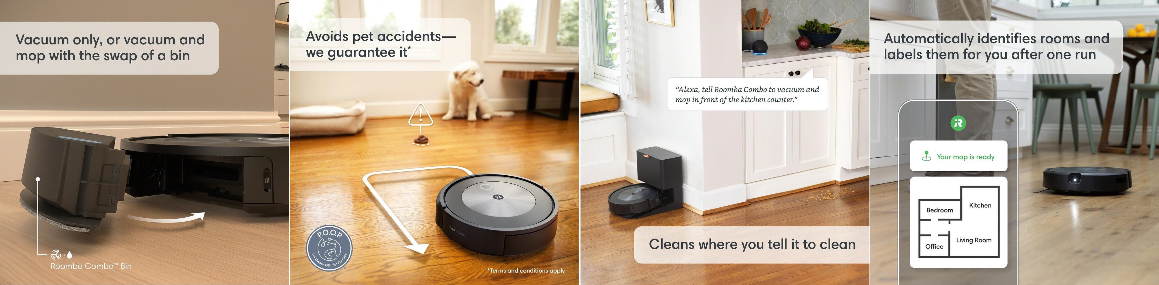 Прахосмукачка-робот iRobot - Roomba Combo j5 сн1