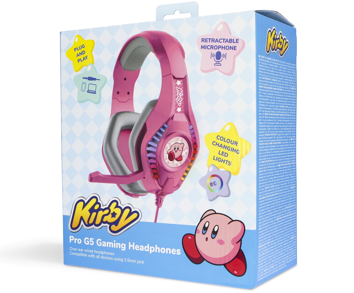  Children's headphones OTL Technologies Pro G5 Nintendo Kirby Pink