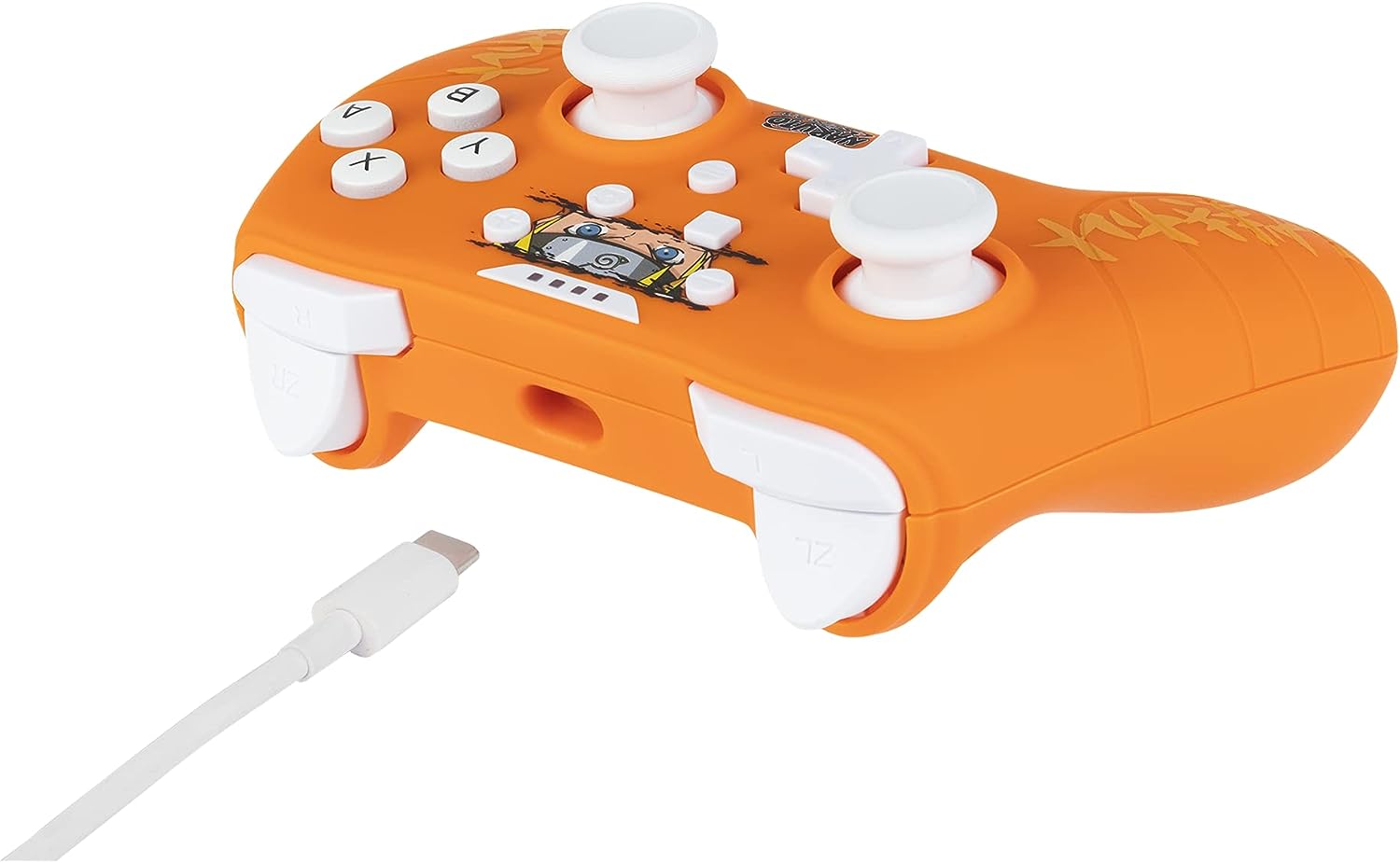 Контролер Konix - за Nintendo Switch/PC, жичен, Naruto, бял