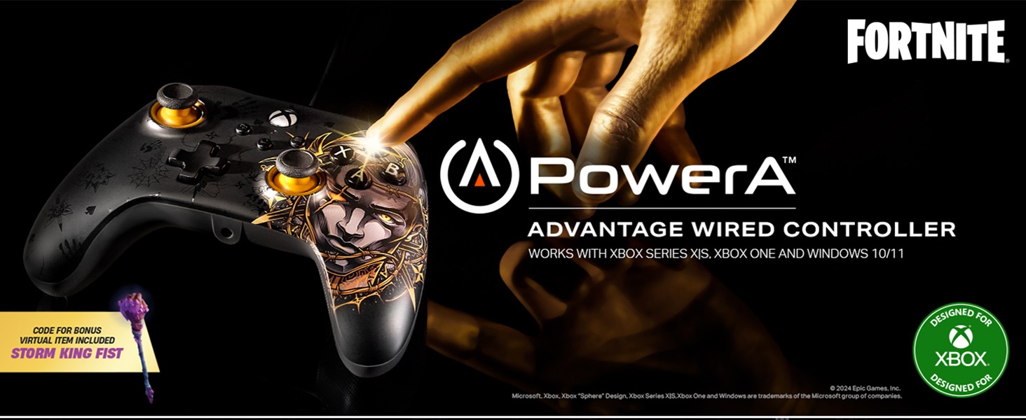  Контролер PowerA - Advantage, жичен, Midas (Xbox Series X/S)