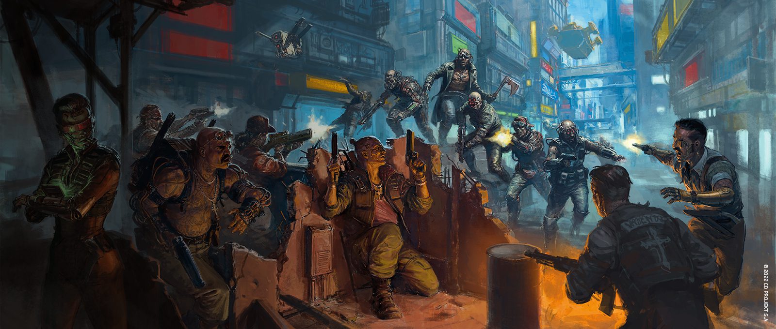  Настолна игра Cyberpunk 2077: Gangs of Night City - Стратегическа