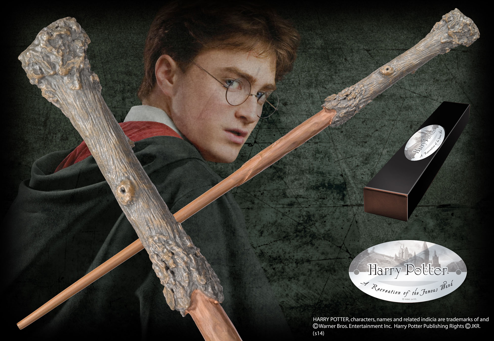 Магическа пръчка The Noble Collection Movies: Harry Potter - Harry Potter (Deluxe Version), 35 cm