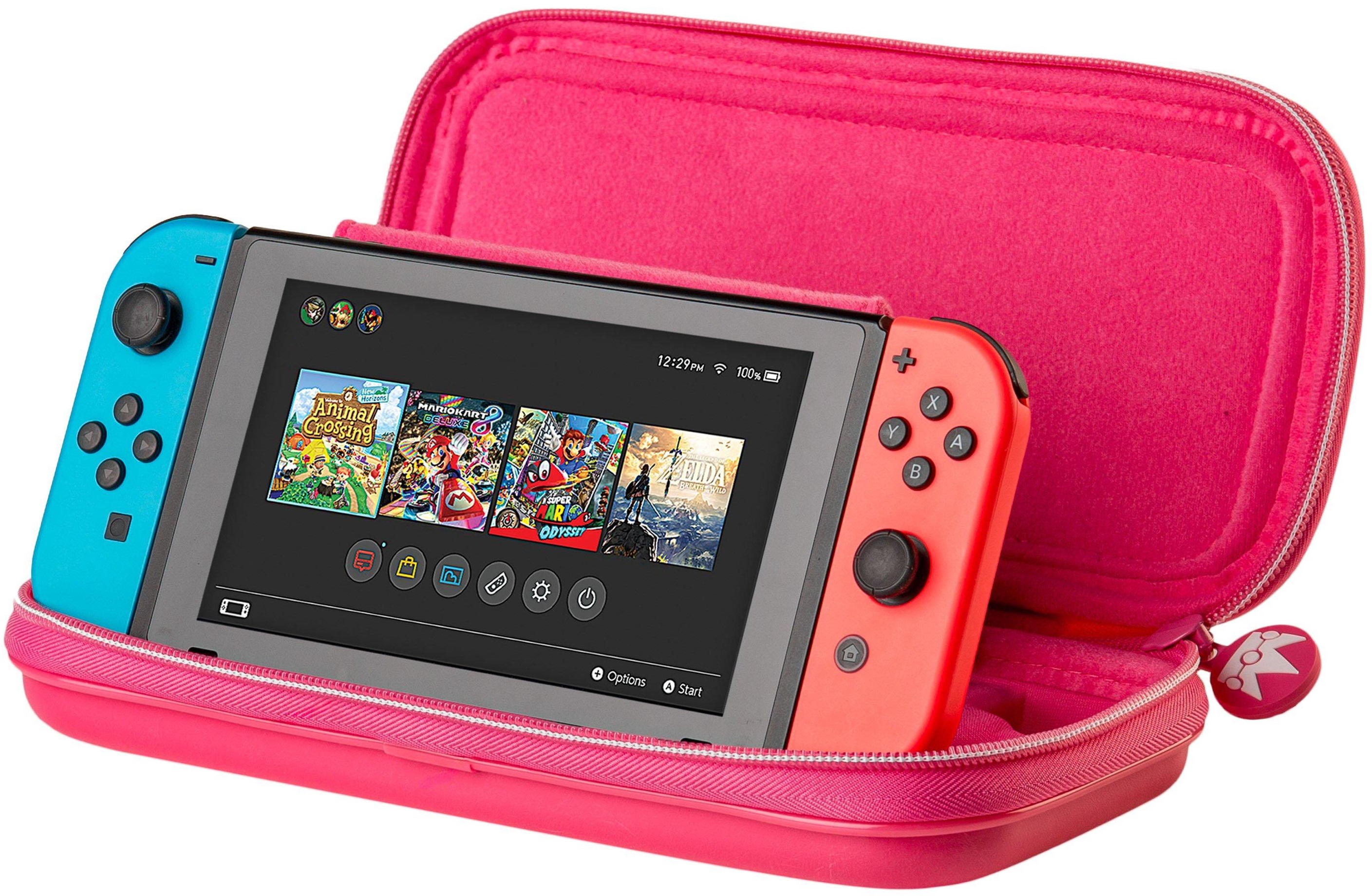 Калъф Nacon - Deluxe Travel Case, Princess Peach (Nintendo Switch/Lite/OLED)