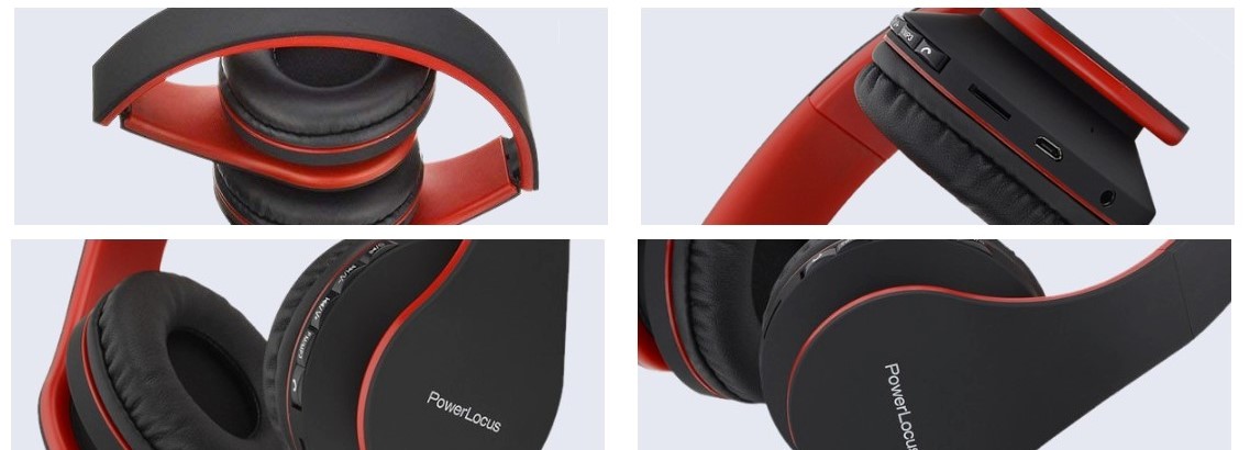 Bluetooth earphones  PowerLocus P1 red
