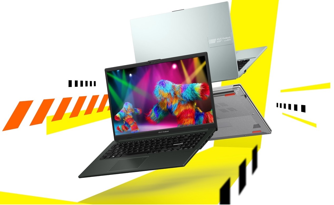   Laptop ASUS - Vivobook Go E1504FA-NJ319, 15.6'', FHD, R5, Green Grey