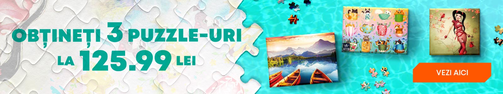 OBȚINEȚI 3 PUZZLE-URI LA 125.99 LEI