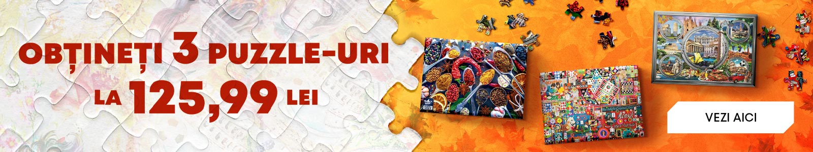 Obțineți 3 puzzle-uri la 125.99 lei