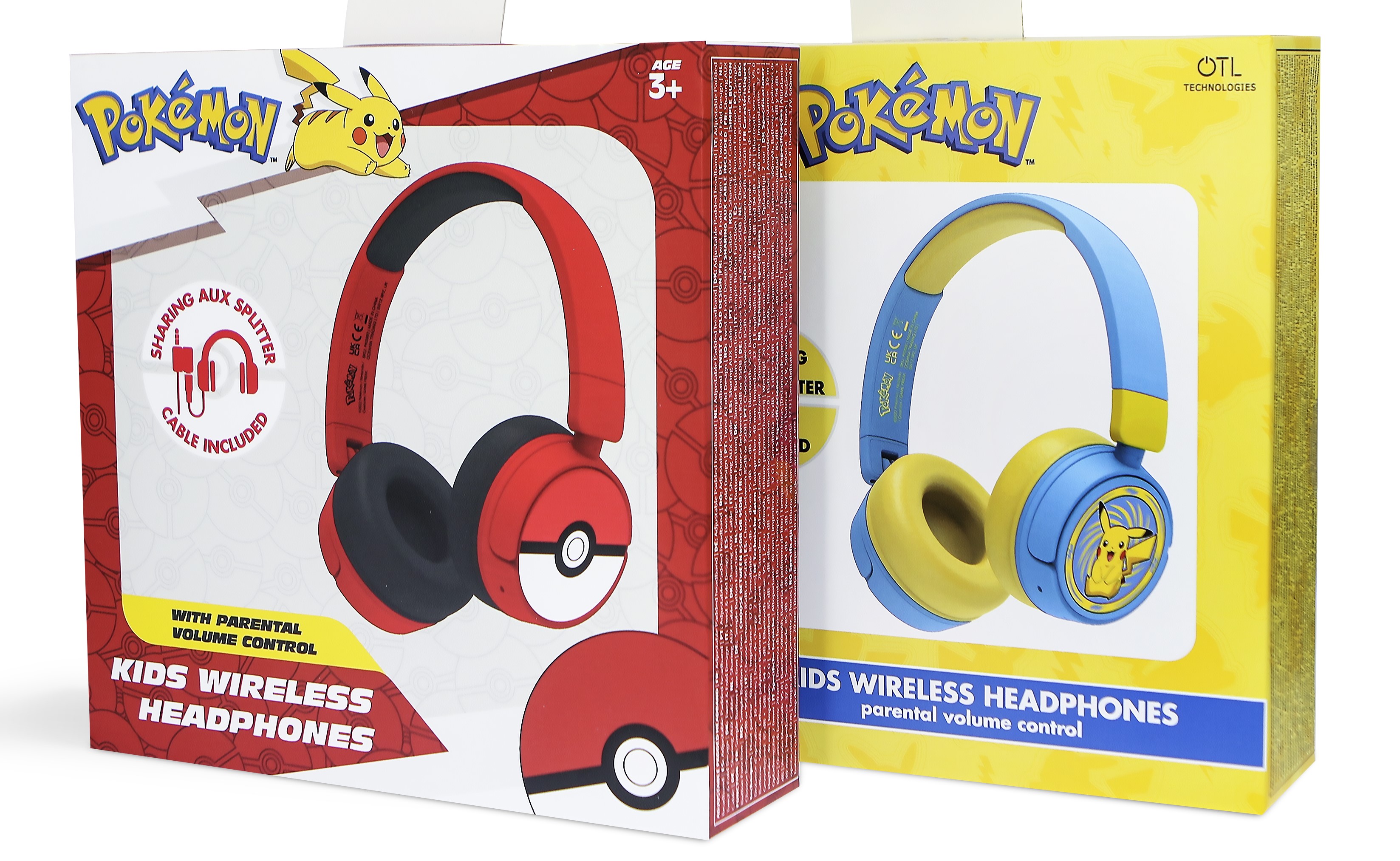  Children's headphones OTL Technologies Pokemon Pickachu Wireless Blue/Yellow