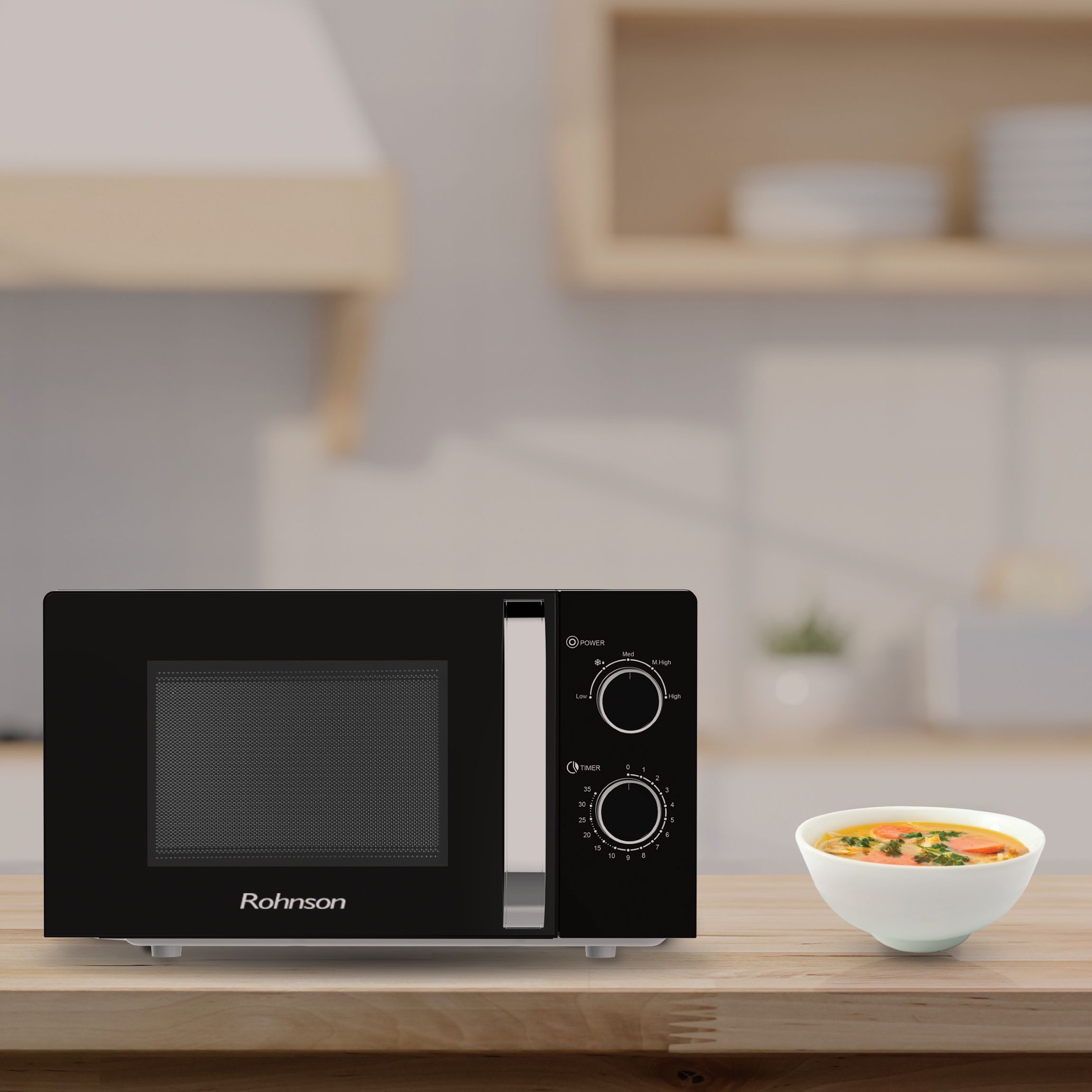       Microwave oven Rohnson - R-2052, 700W, 20 l, black