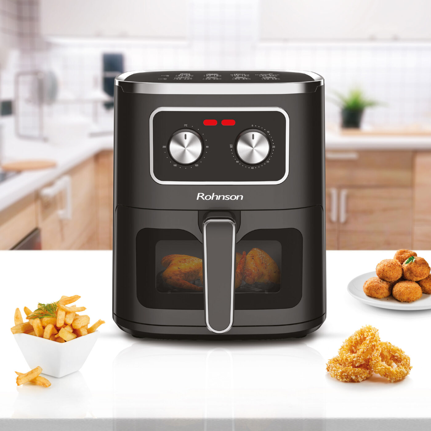      Hot air fryer Rohnson - R-2801, 1450W, 5 l, black