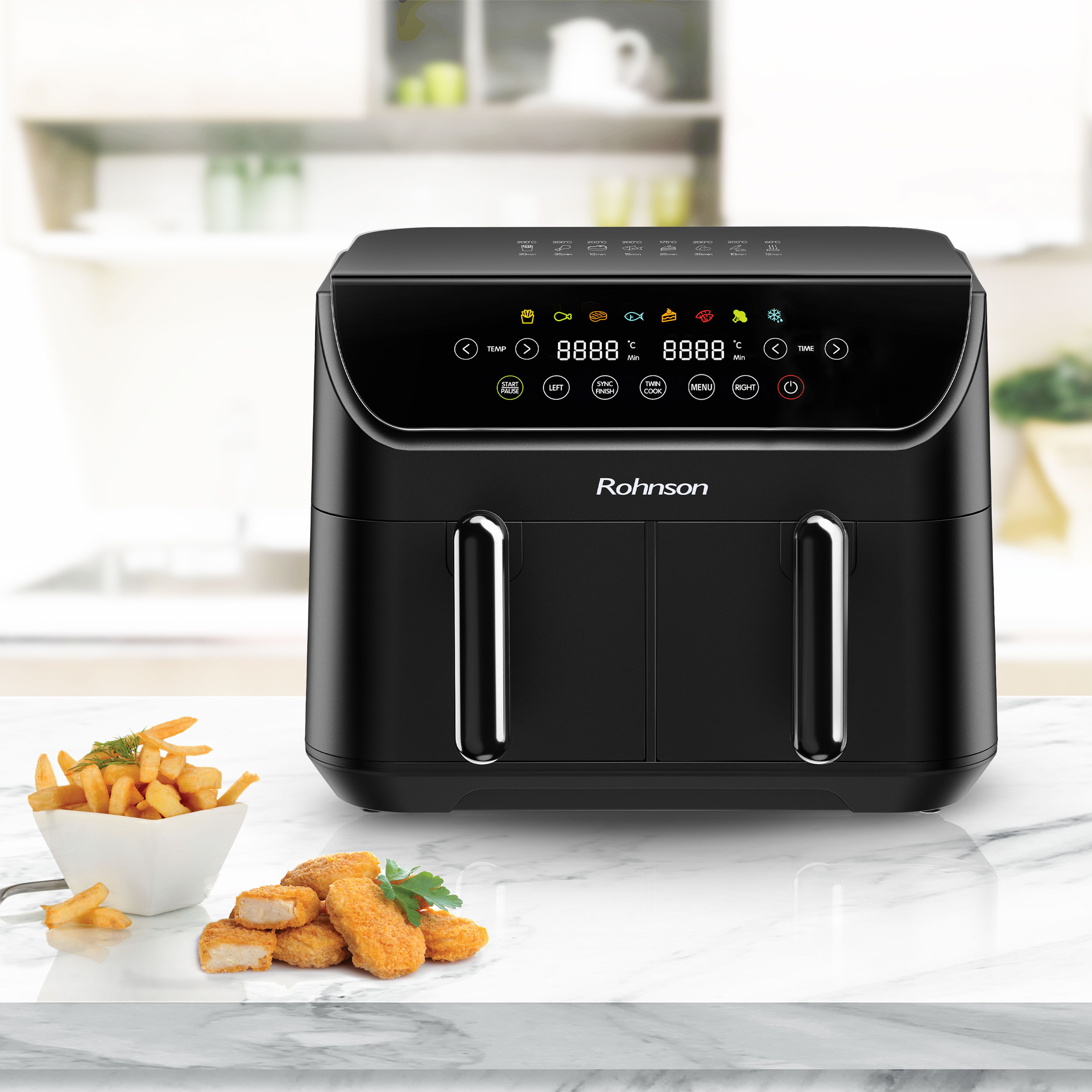      Hot air fryer Rohnson - R-2809, 2400W, 8.5 l, black